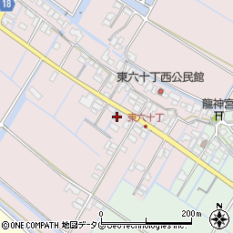 福岡県柳川市大浜町775-4周辺の地図