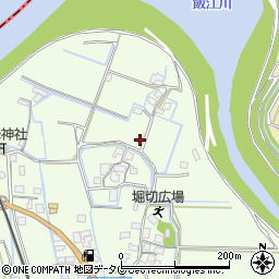 福岡県みやま市高田町徳島176周辺の地図