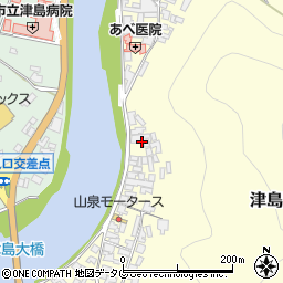愛媛県宇和島市津島町岩松1259-4周辺の地図