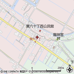 福岡県柳川市大浜町1088-2周辺の地図