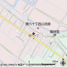 福岡県柳川市大浜町1092周辺の地図