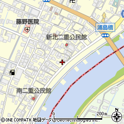 福岡県柳川市大和町中島1296周辺の地図