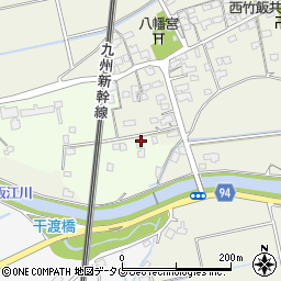 福岡県みやま市高田町竹飯1001周辺の地図
