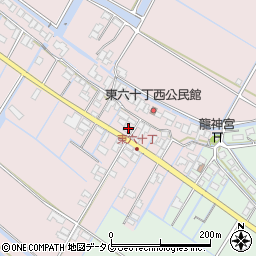 福岡県柳川市大浜町1108-1周辺の地図