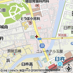 ニューヤマザキデイリーストア臼杵駅前店周辺の地図