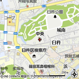 臼杵市立中央保育所周辺の地図