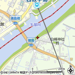 浦島橋周辺の地図