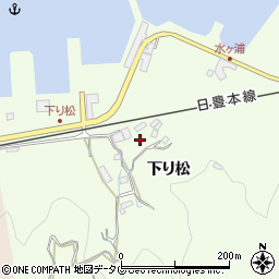 大分県臼杵市下り松周辺の地図