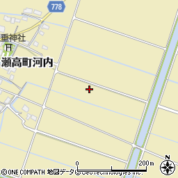 〒835-0014 福岡県みやま市瀬高町河内の地図