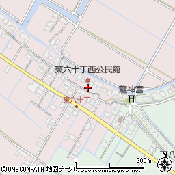 福岡県柳川市大浜町1089周辺の地図