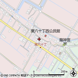 福岡県柳川市大浜町1108周辺の地図