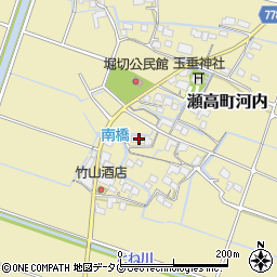 福岡県みやま市瀬高町河内1162-1周辺の地図