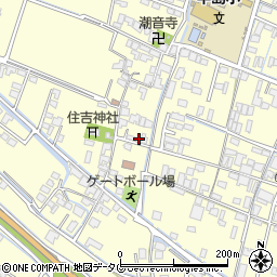 福岡県柳川市大和町中島374周辺の地図