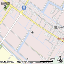 福岡県柳川市大浜町814-3周辺の地図