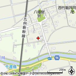 福岡県みやま市高田町竹飯1531周辺の地図