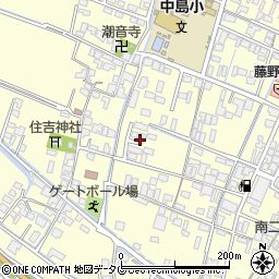 福岡県柳川市大和町中島1452周辺の地図
