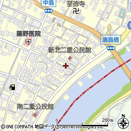 福岡県柳川市大和町中島1277周辺の地図