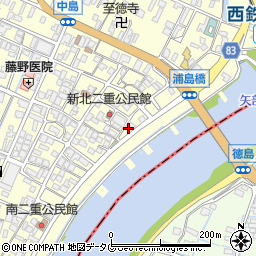 福岡県柳川市大和町中島1201周辺の地図