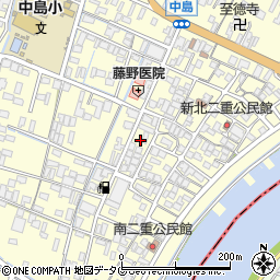 福岡県柳川市大和町中島1389周辺の地図