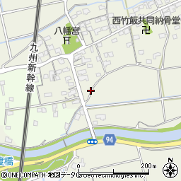 福岡県みやま市高田町竹飯1535周辺の地図