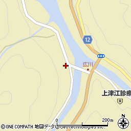 大分県日田市上津江町川原77周辺の地図