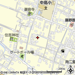 福岡県柳川市大和町中島1459周辺の地図