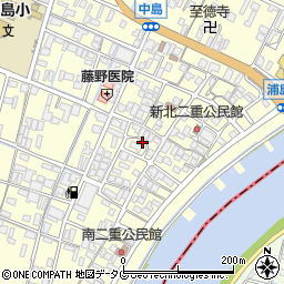 福岡県柳川市大和町中島1363周辺の地図