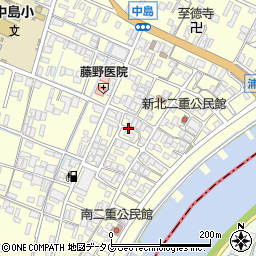 福岡県柳川市大和町中島1361周辺の地図