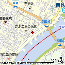 福岡県柳川市大和町中島1191周辺の地図