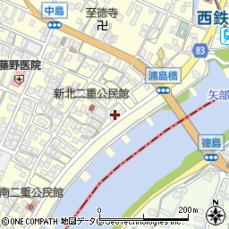 福岡県柳川市大和町中島1191周辺の地図