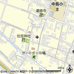 福岡県柳川市大和町中島372周辺の地図