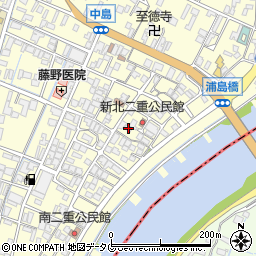 福岡県柳川市大和町中島1276周辺の地図