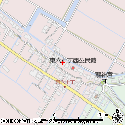 福岡県柳川市大浜町1169-18周辺の地図