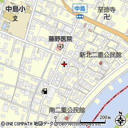 福岡県柳川市大和町中島1386周辺の地図