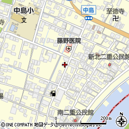 福岡県柳川市大和町中島1405周辺の地図