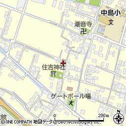 福岡県柳川市大和町中島353周辺の地図