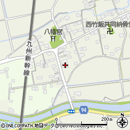 福岡県みやま市高田町竹飯1539周辺の地図