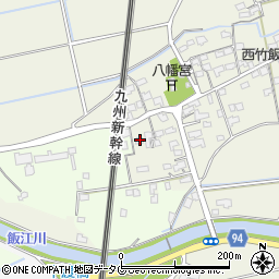 福岡県みやま市高田町竹飯1510周辺の地図