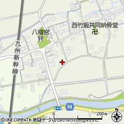 福岡県みやま市高田町竹飯1541周辺の地図
