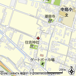 西在内山公民館周辺の地図