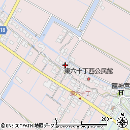 福岡県柳川市大浜町1169-22周辺の地図