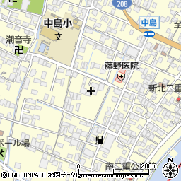 福岡県柳川市大和町中島1415周辺の地図