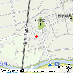 福岡県みやま市高田町竹飯1512周辺の地図