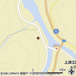 大分県日田市上津江町川原72周辺の地図