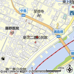 福岡県柳川市大和町中島1258周辺の地図