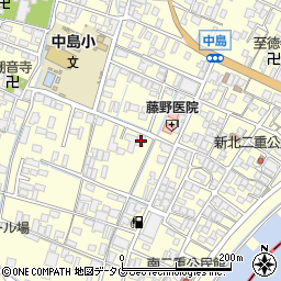 福岡県柳川市大和町中島1412-1周辺の地図