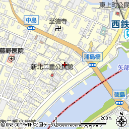 福岡県柳川市大和町中島1243周辺の地図