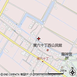 福岡県柳川市大浜町166周辺の地図