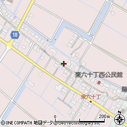 福岡県柳川市大浜町1158周辺の地図