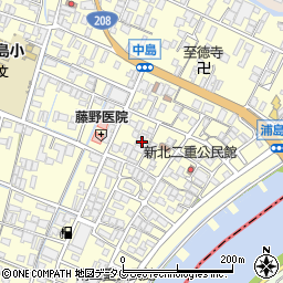 福岡県柳川市大和町中島1088周辺の地図